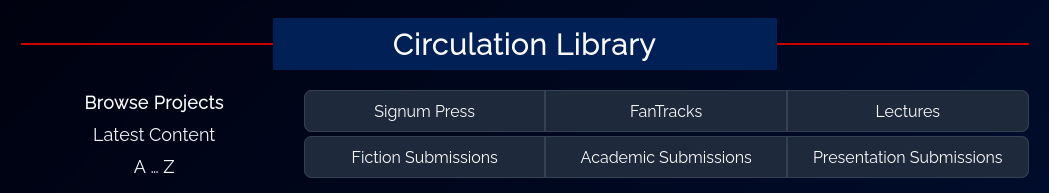 Library navigation menu